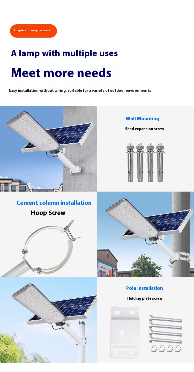 New 6m Countryside LED Solar Street Lights Waterproof Wall Lights for Garden Home Outdoor Explosion-Proof LED Lighting for Roads - 图片 19