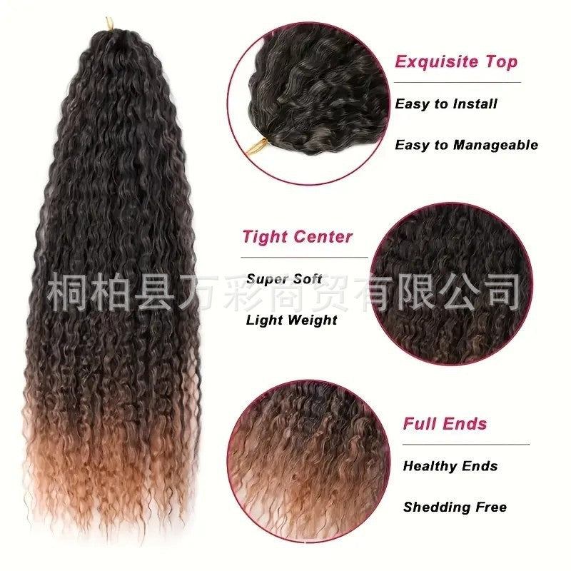 Cross-border Wig Hot Item Afro Kinky Curly Crochet Hair High Temperature Silk Crochet Hair - 图片 15