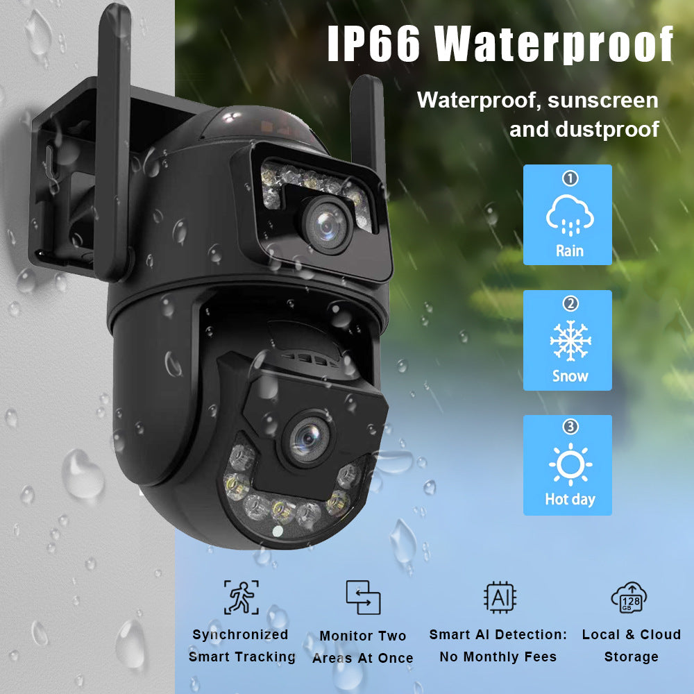 QL99All-weather recording waterproof solar-powered surveillance camera600High Definition Remote Intercom4G Surveillance Camera - 图片 3