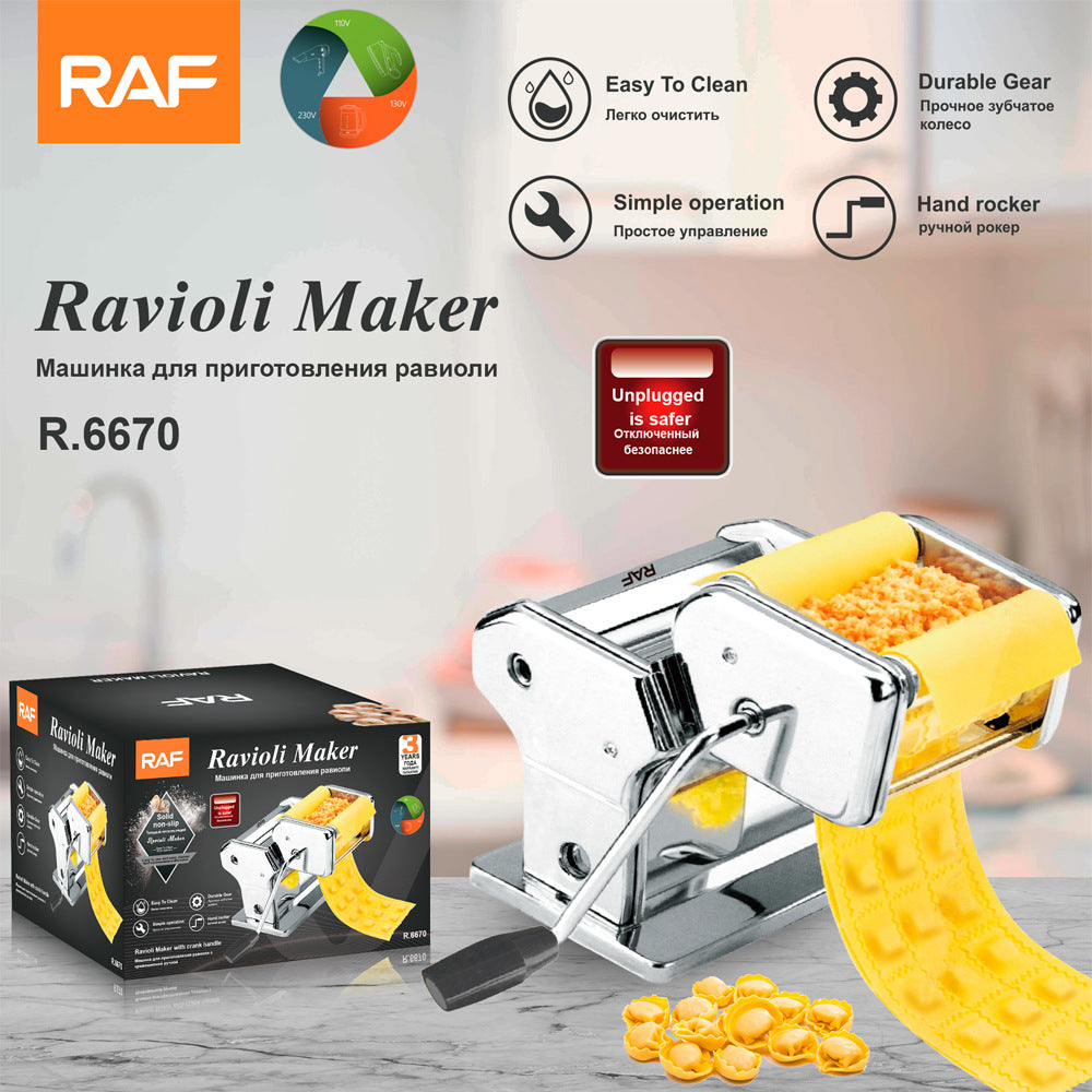 RAF Household Old-fashioned Manual Wonton Maker Noodle Press Multifunctional Small Noodle Pressing Dumpling Skin Making Machine - 图片 10