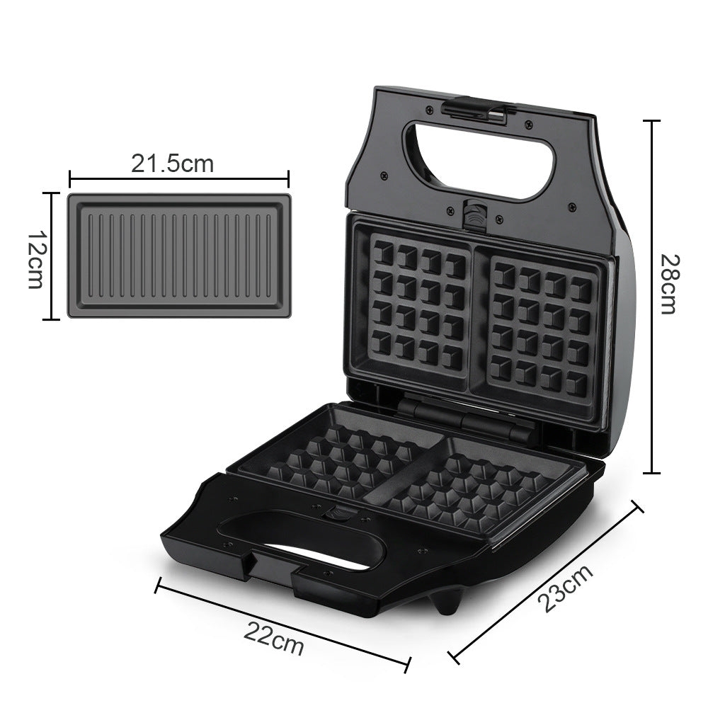 RAF European Standard Sandwich Maker Household Multifunctional 3-in-1 Waffle Maker Breakfast Machine Portable Baking - 图片 18