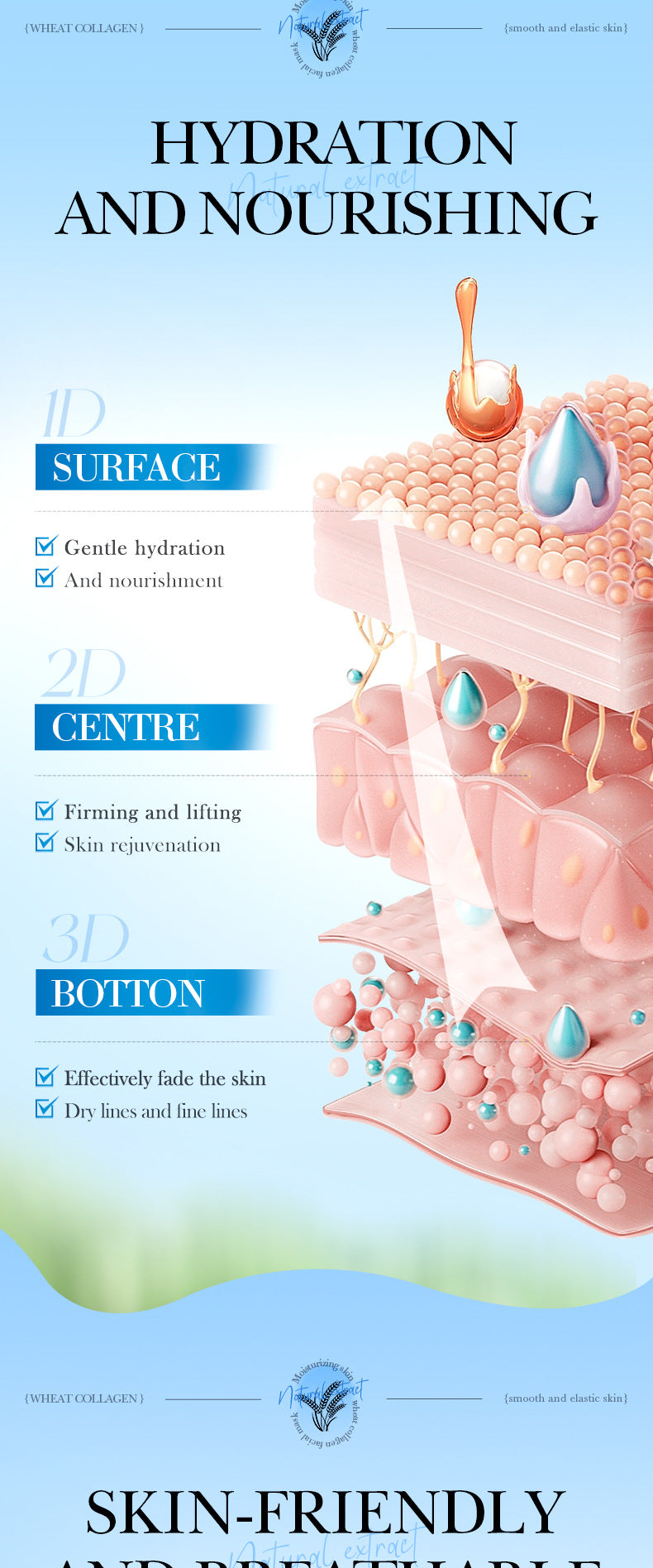 Cross-border Face Mask25ml Plant Series Wheat Olive Moisturizing Hydrating Mask Export Manufacturer Wholesale - 图片 15