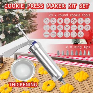 Handheld Aluminum Alloy Decorating Gun Cookie Gun Cream Gun20Piece Set
