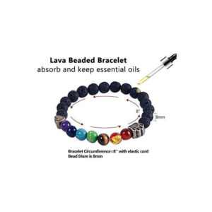 Men's White Turquoise Bracelet Heart Paw Print Alloy Pendant Volcanic Tiger Eye Colorful Beads Blue Dot Bear Paw Bracelet