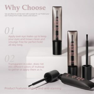 Eyebrow and Eye Makeup Raincoat Eyebrow Eyelash Eyeliner Long-lasting Setting Waterproof Fixing Liquid Transparent Eyebrow Eyelash Raincoat