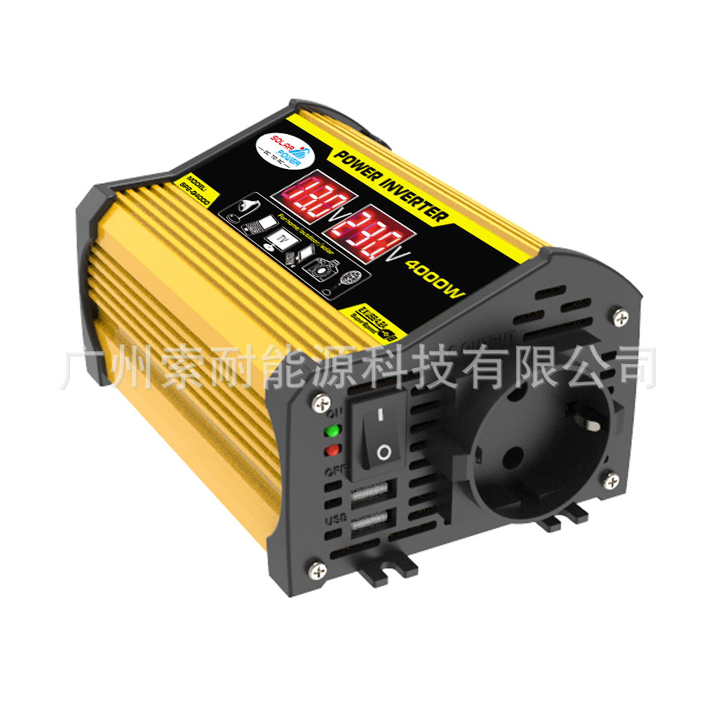 Vehicle Inverter300W 12V Turn110V 220V Voltage Display E-commerce power inverter - 图片 7