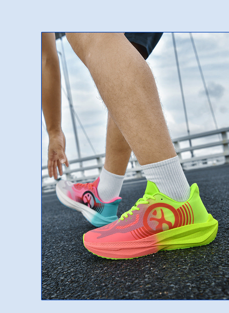 Massk New2025Carbon Plate Popcorn Bottom Running Shoes Men's Marathon Children's Sports Shoes Training Shoes - 图片 20