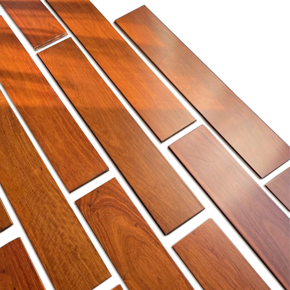 Customizable 18mm Three-Layer UV-Finished Engineered Padauk Wood Flooring High-End Residential Commercial Living Room Park - 图片 5