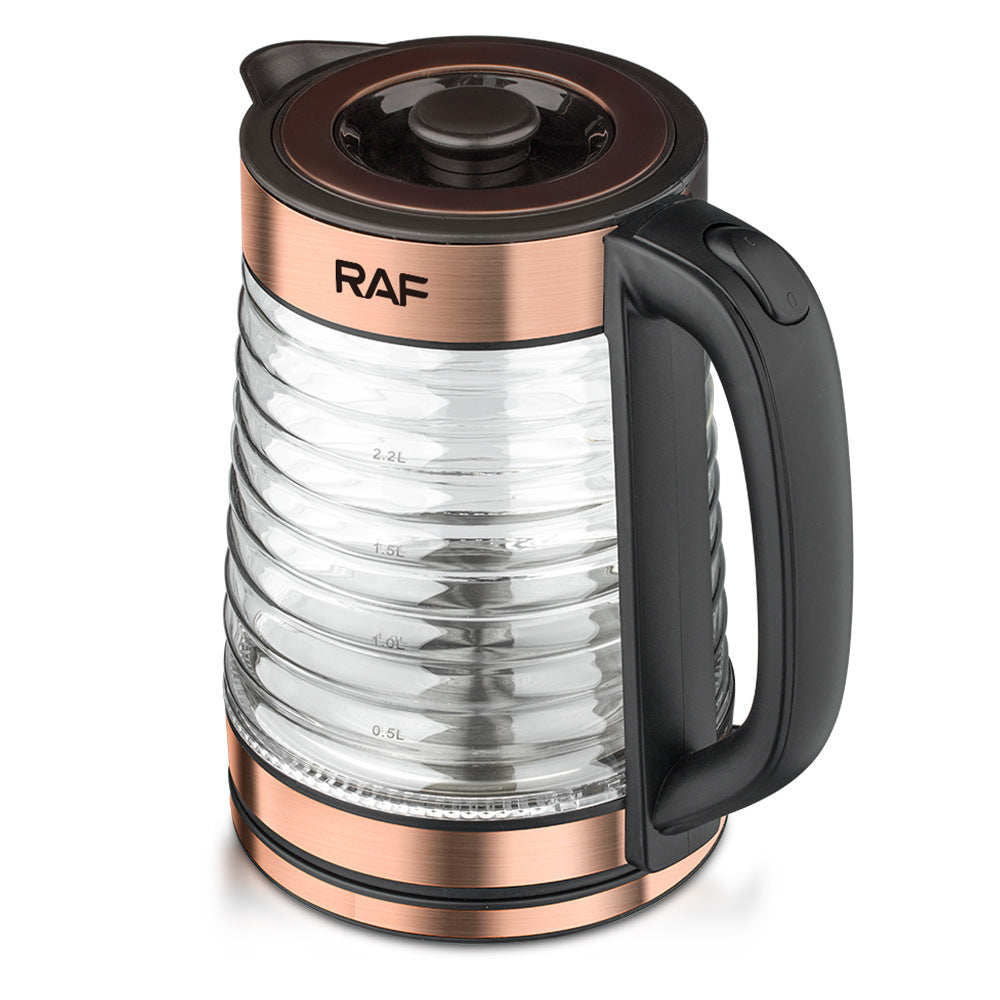 RAF European Standard Transparent Glass2.2L Electric Kettle Automatic Large Capacity Multi-Functional Kettle Overheat Protection - 图片 3