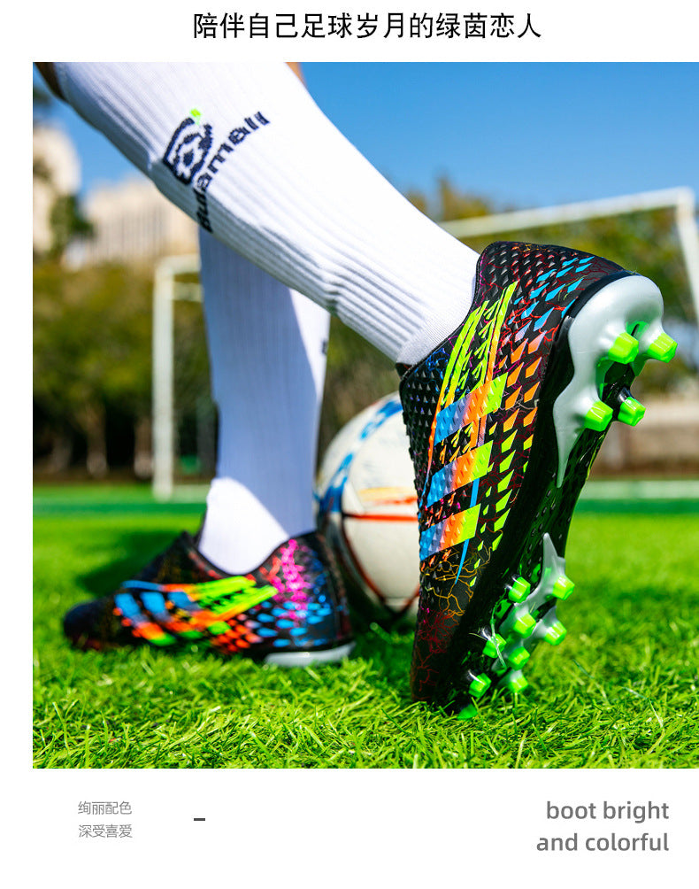 New professional football shoes for men and women AG Spike TF Broken Nail Youth Student Grassland Competition Training Shoes - 图片 31