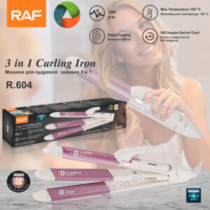 RAF EU Standard Straightening and Heating Hair Iron Portable Curling Iron Dormitory Home Fluffy Multi-Functional Curling Iron
