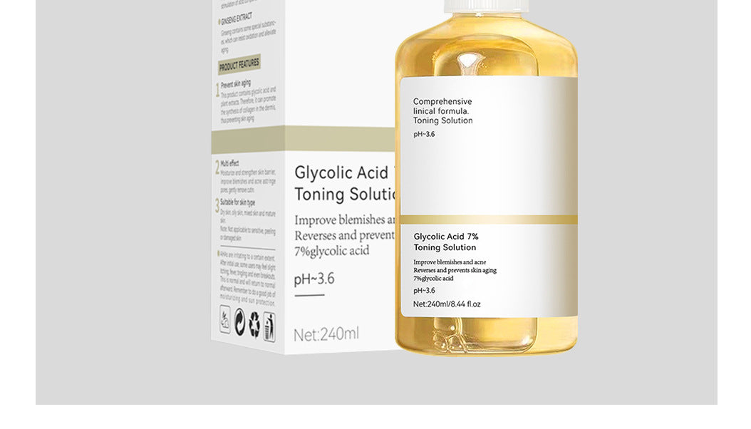 Exclusive for 7%Glycolic Acid Lotion Glycolic acid toner Fruit Acid Exfoliating Skincare - 图片 32