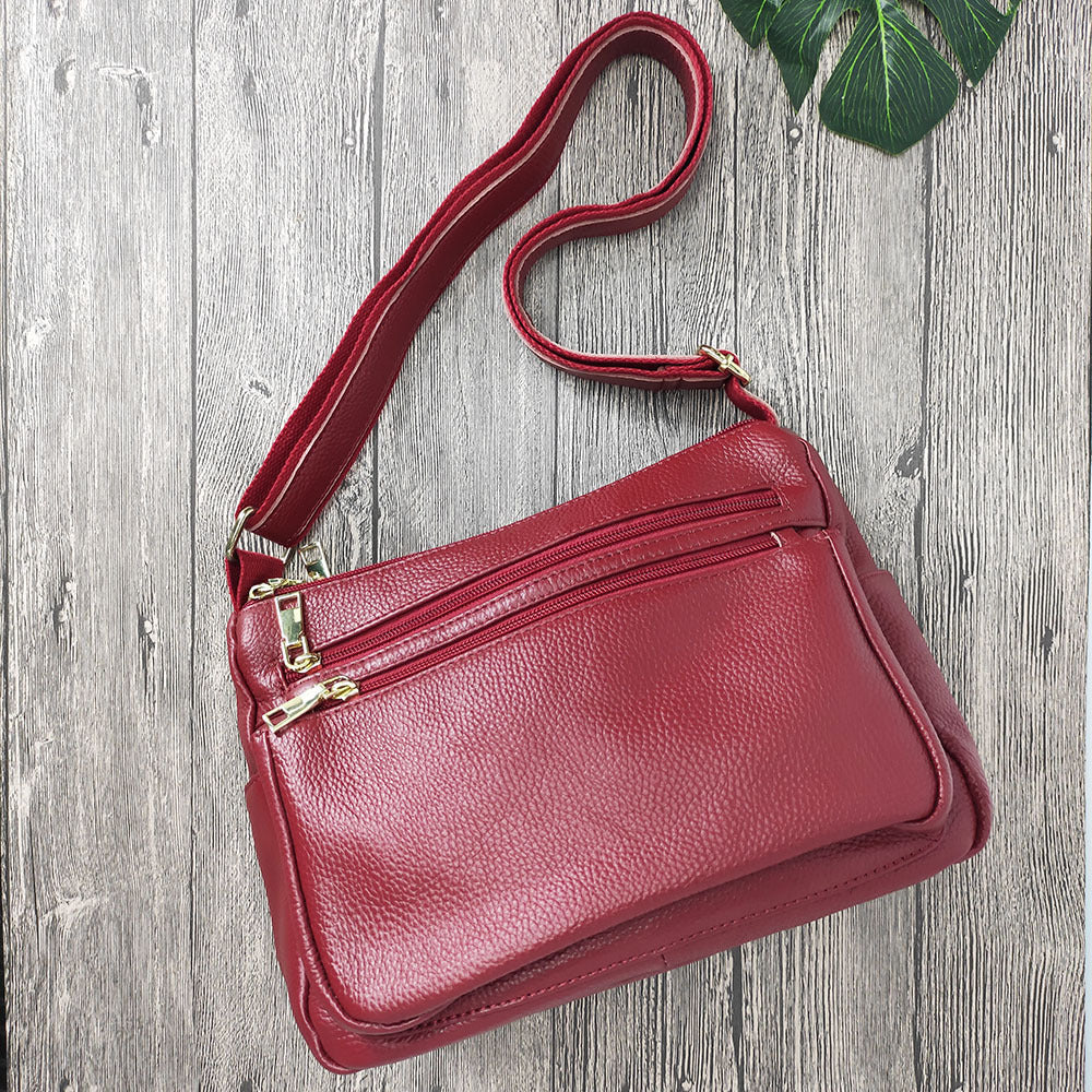 Mom's Handbag for Women2025New Genuine Leather Crossbody Bag Large Capacity Luxury Top Layer Cowhide Versatile for Middle-aged - 图片 14