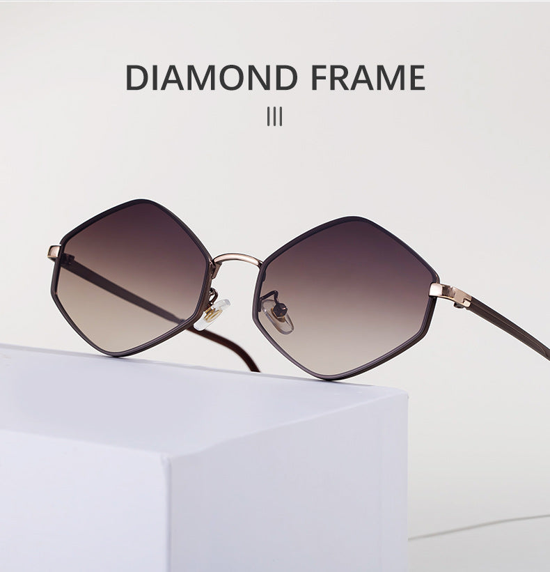 Polygonal Sunglasses for Women with a Sense of Sophistication2025New European and American fashion sunglasses driving UV protection glasses - 图片 14