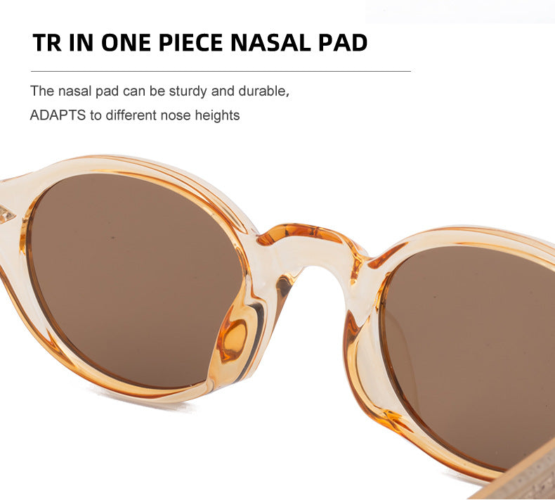 2025New European and American Round Small Frame Sunglasses for Women, Simple and Stylish Sun Protection Sunglasses for Women Wholesale shades - 图片 19