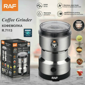 RAF European and American Standard Electric Coffee Grinder Dry Grinder Home Use Lightweight Grinding Cup Portable Coffee Bean Grinder