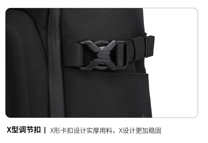 OZUKO Men's Chest Bag Waterproof Crossbody Bag Business Simple Crossbody Bag Trendy Commuter Small Backpack High-End Feel - 图片 22