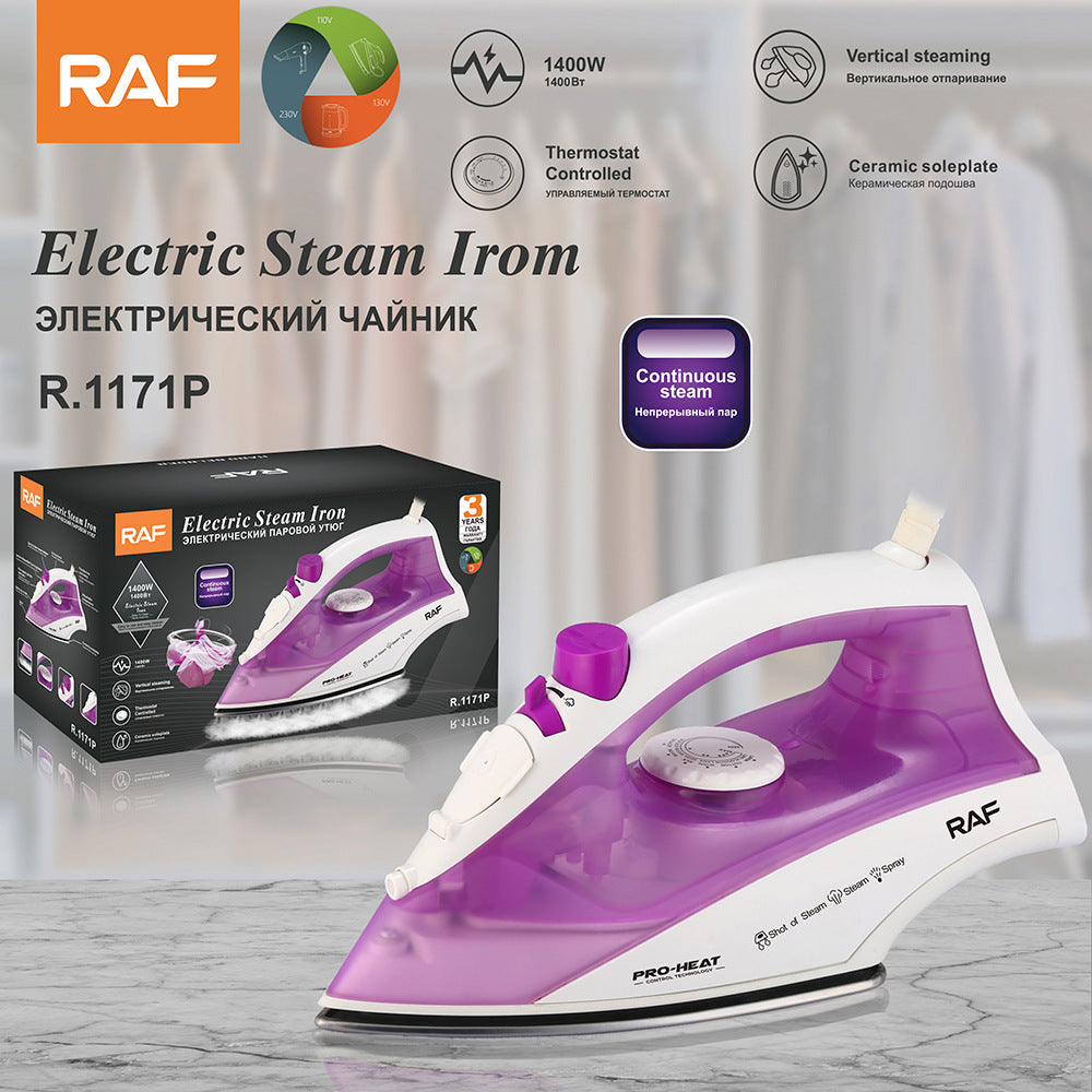 RAF EU Standard Handheld Electric Iron Household Small Portable Steam Iron Handheld Ironing Machine - 图片 3