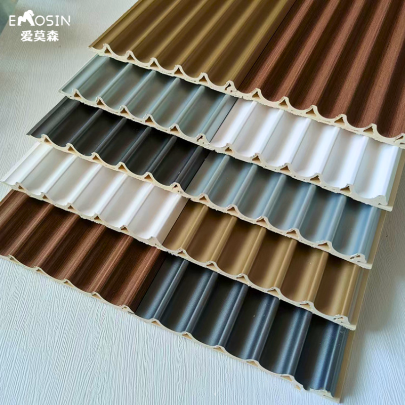 Wood Plastic Composite Exterior Interior Decoration Louver Fluted Indoor Decor Outdoor Wpc Wall Panel - 图片 5