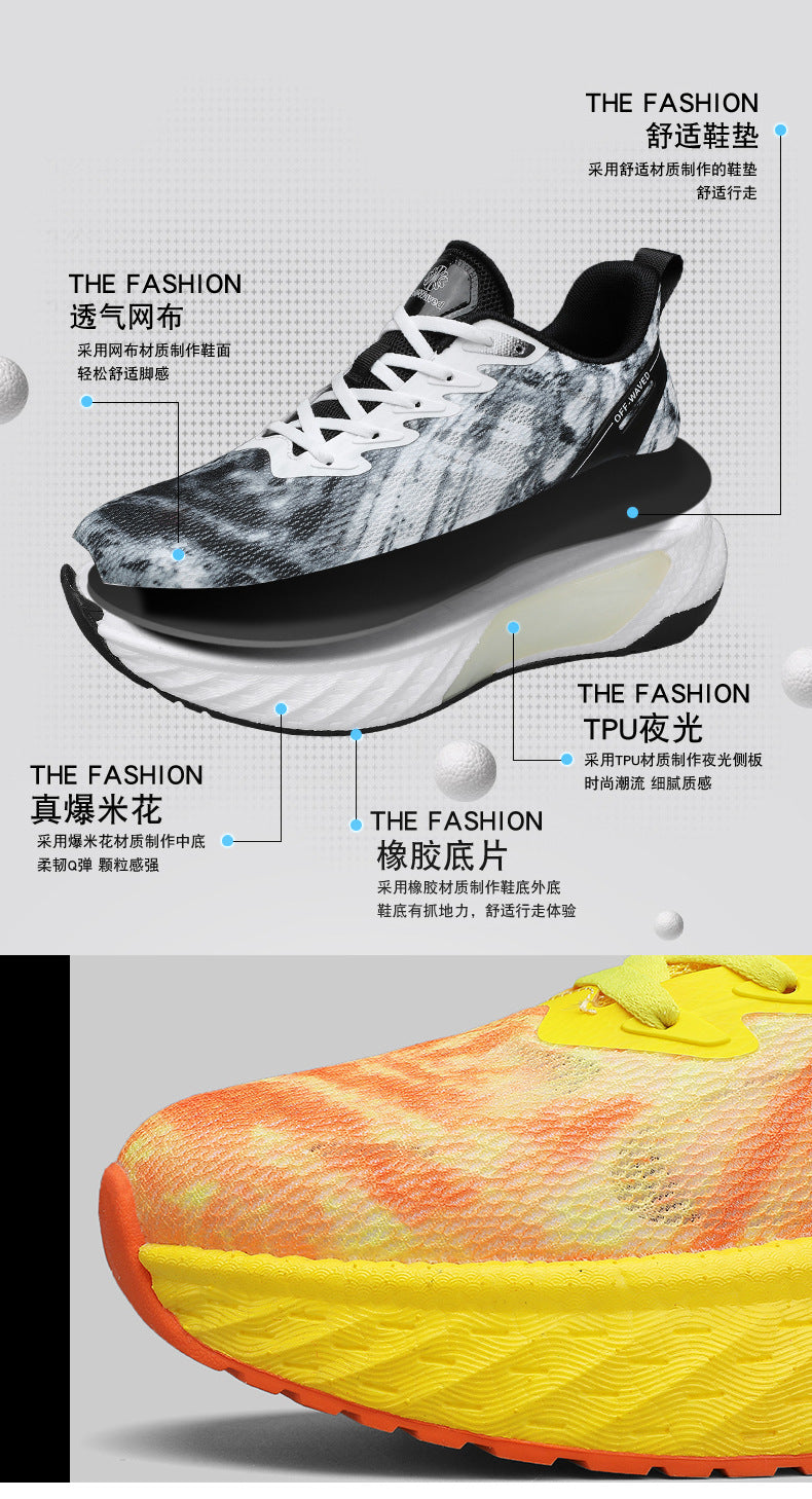 Marathon Running Shoes Soft Sole Cushioning Men and Women Mesh Training Running Shoes Rebound Physical Test Sports Student Sports Shoes Men's - 图片 13