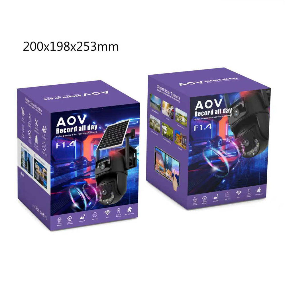 QL99All-weather recording waterproof solar-powered surveillance camera600High Definition Remote Intercom4G Surveillance Camera - 图片 8