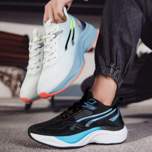 Casual mesh shoes new soft sole cushioning men's running shoes breathable mesh2025New lightweight high-elastic sports shoes