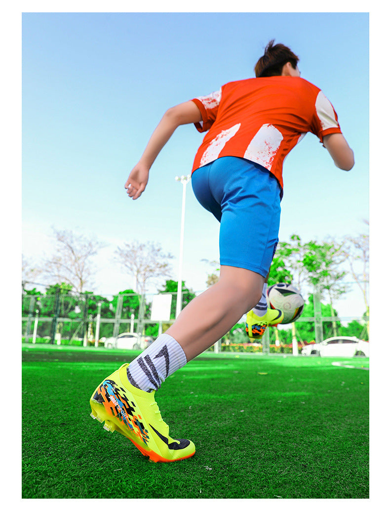 New Large Size Long Spike Football Shoes Low Top Youth Competition Training Student Football Sports Shoes - 图片 32