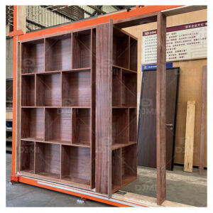 Interior Concealment Frameless Hidden Door Invisible High-end Secret Room Wooden Door Invisible Bookshelf Wooden Door