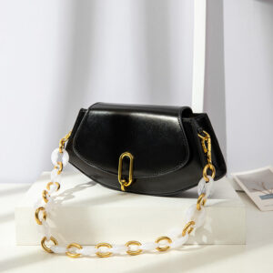 Women's Bag Korean Version Trendy Fashion New Style Personality Crossbody Bag Elegant Diamond Chain Simple Versatile Shoulder Bag