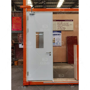 Certified Fire Rated Security Steel Door Building Exit Steel Door Fireproof Safety Steel Door for Hospital School Project