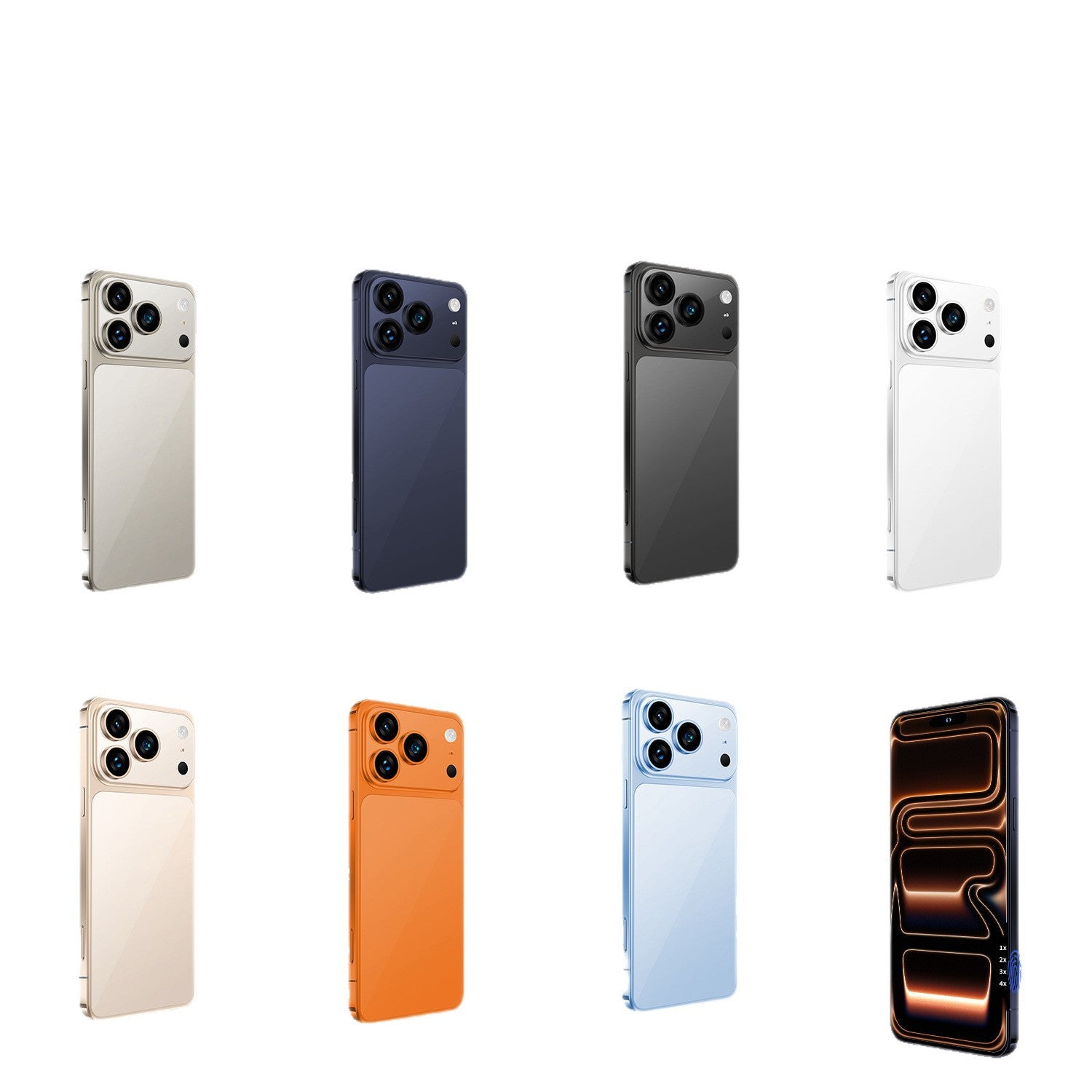 Mobile Phone i17Promax Large Screen6.9Inch1:1Replica Side Key Fingerprint17pro New Smartphone - 图片 5