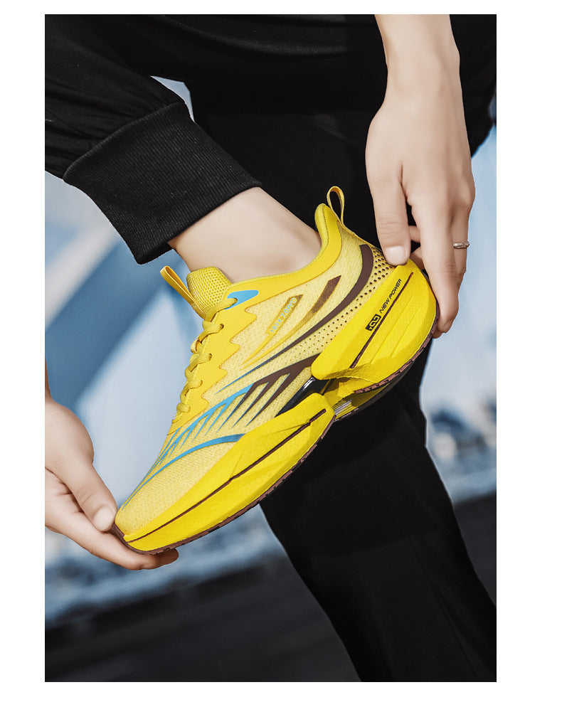 ROANK Men's Running Shoes Ultra-Light Sports Shoes for Teenagers Non-Slip Thick Sole Height Increasing Running Shoes for Middle School Students - 图片 25