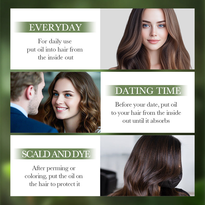 Ginseng and Polygonum Multiflorum Smooth Hair Care Essential Oil60ml SADOER Nourishing Silky Smooth Hair Wholesale - 图片 4