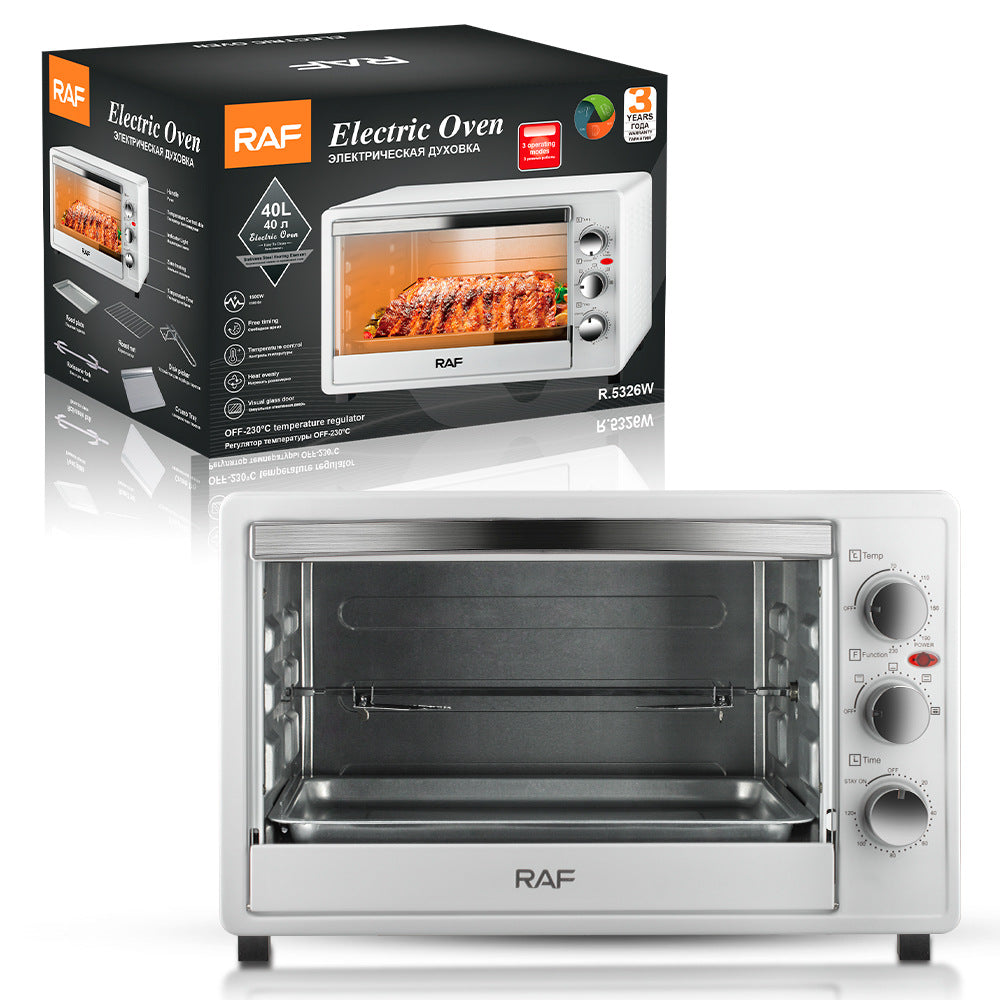 RAF Electric Oven EU Standard Multi-Functional Household Large Capacity Fully Automatic Intelligent Oven Fryer Visual Baking40L - 图片 3