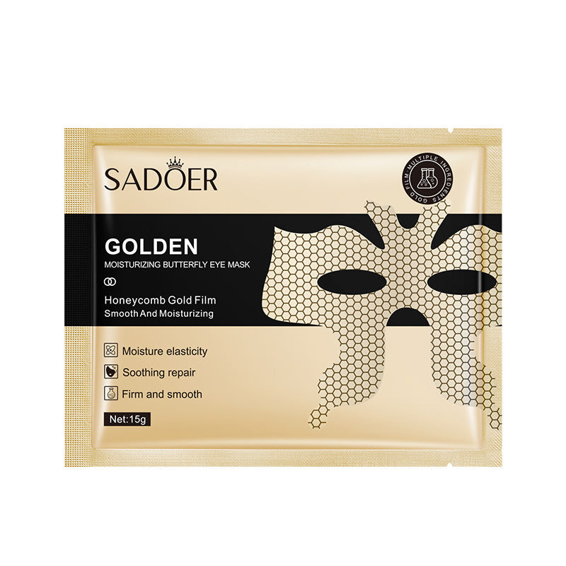 Gold Butterfly Eye Mask SADOER Eyes mask15g Moisturizing and Nourishing Tablets for Cross-Border Wholesale - 图片 4