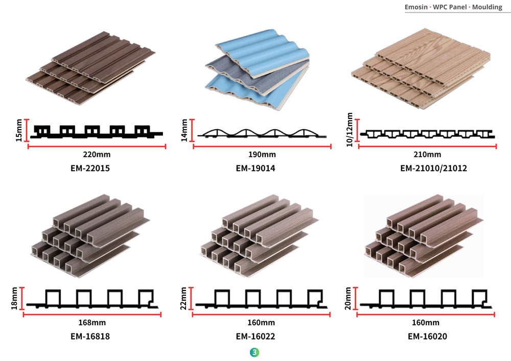 Wood Plastic Composite Exterior Interior Decoration Louver Fluted Indoor Decor Outdoor Wpc Wall Panel - 图片 12