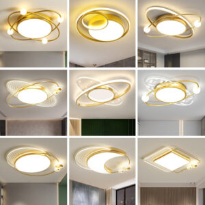 Bedroom lamp warm and romantic creative lighting fixture LED Living Room Home Ceiling Light Fixture Simple Modern Round Room Lamp