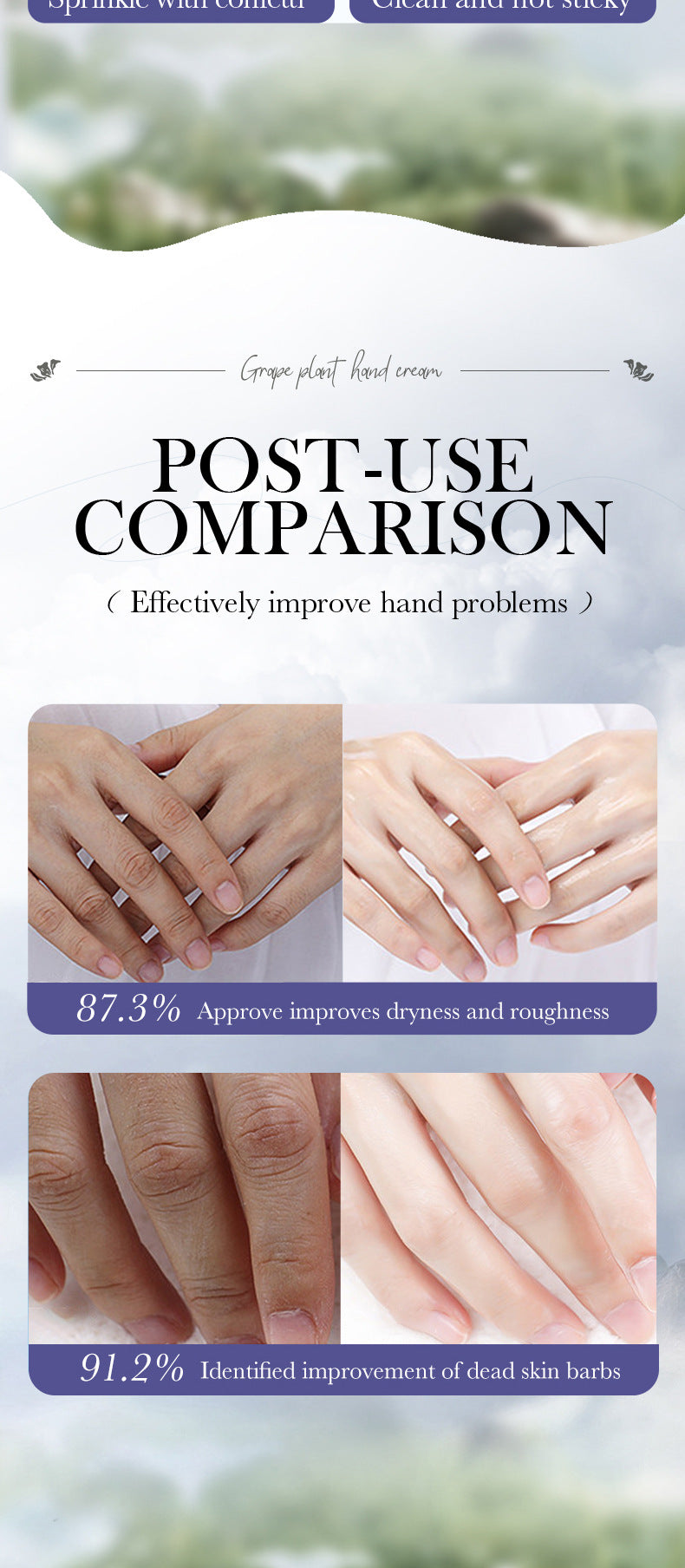 Grape Moisturizing Hand Cream SADOER Autumn and winter anti-chapped moisturizing hand cream cross-border foreign trade wholesale - 图片 14