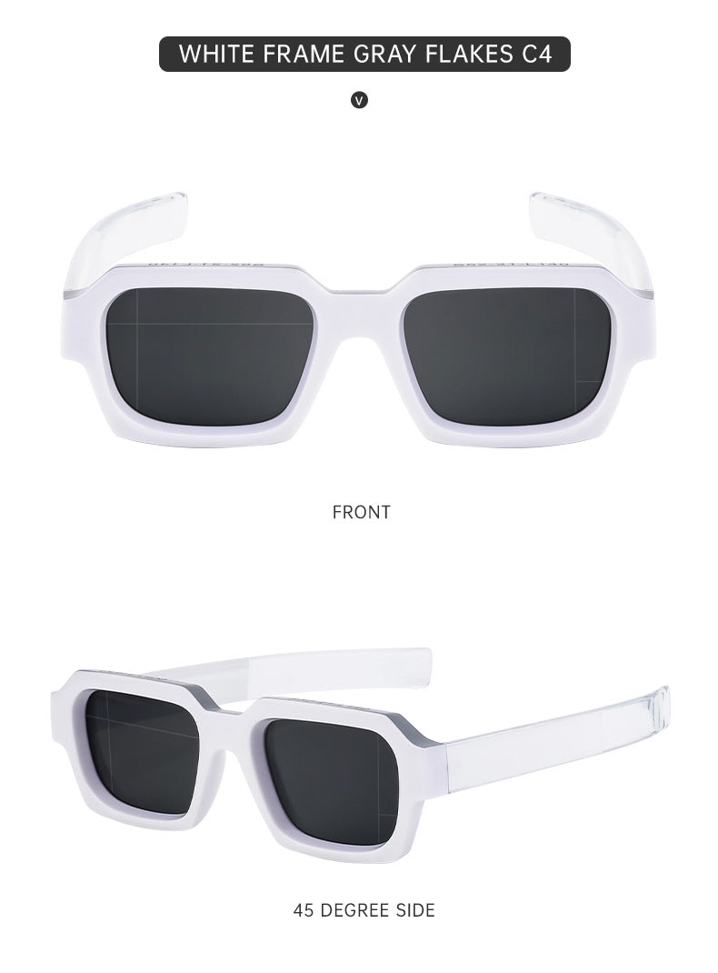 New Fashion Square Frame Sunglasses for Men and Women with a High-End Feel INS European and American style sunglasses outdoor glasses sglasses - 图片 29