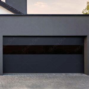High Quality Automatic Overhead Sectional Hurricane Impact Full Board Insulated Steel Panel Aluminum Garage Doors