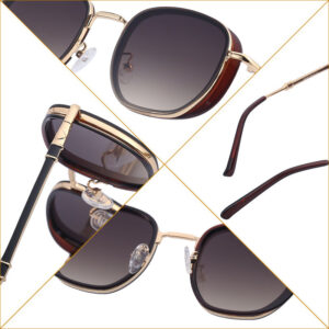 Vintage Steampunk Sunglasses for Men Small Square Frame Sunglasses Trendy Sunglasses Wholesale Driving Glasses shades