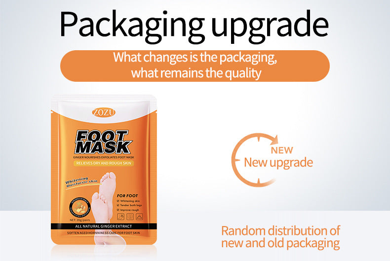 Ginger Foot Mask35g ZOZU Moisturizing, rejuvenating, and nourishing foot mask for cross-border foreign trade wholesale - 图片 6