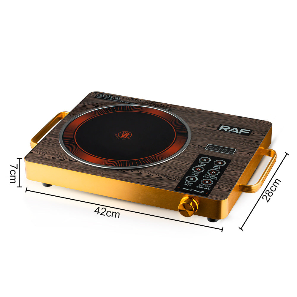 RAF European Standard Electric Ceramic Stove Household Multi-Functional High-Power Stir-Fry Hot Pot Light Wave Induction Cooker Countertop Electric Stove - 图片 15