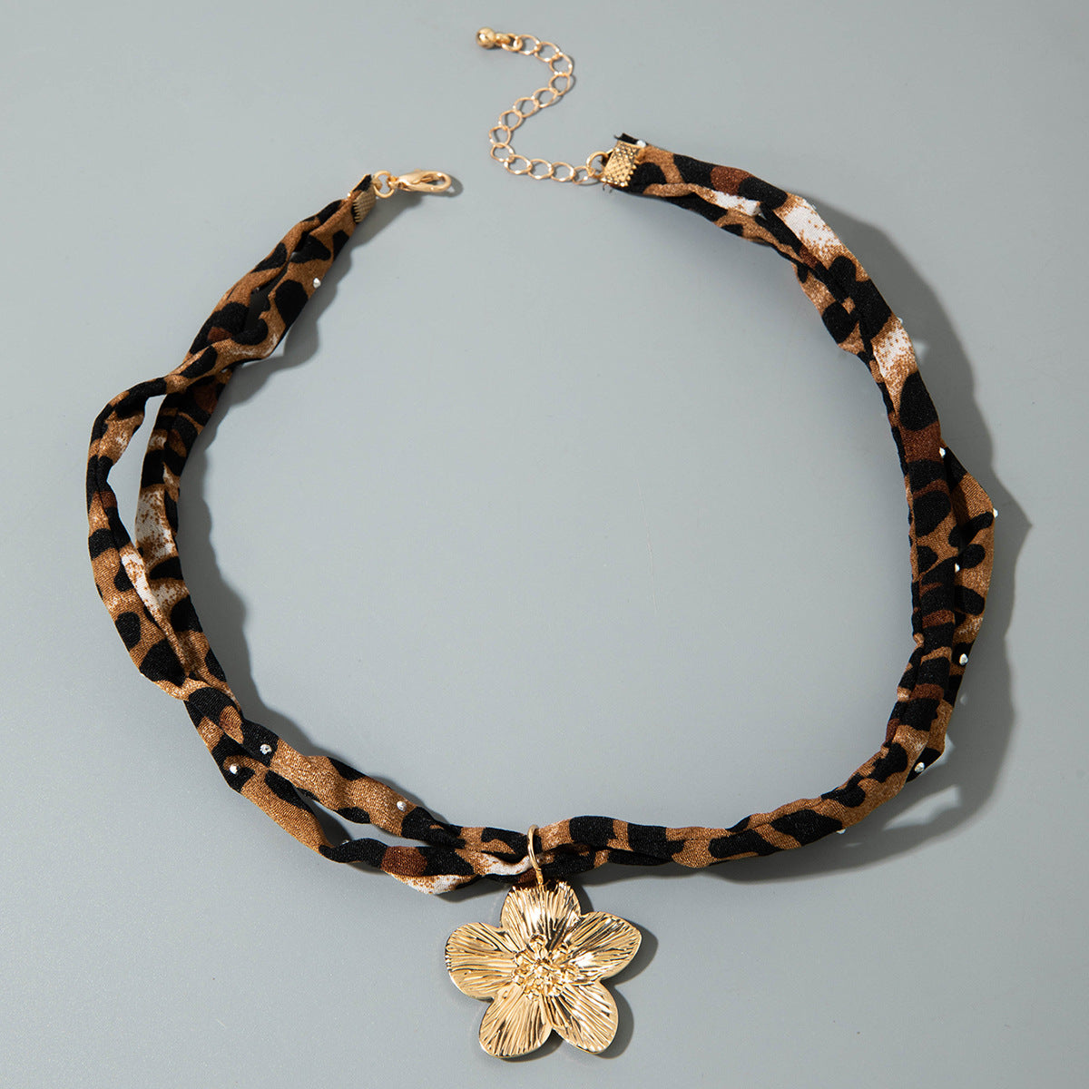 European and American Style Ocean-themed Cross Conch Starfish Pendant Leopard Print Exaggerated Necklace Collarbone Chain Jewelry - 图片 46