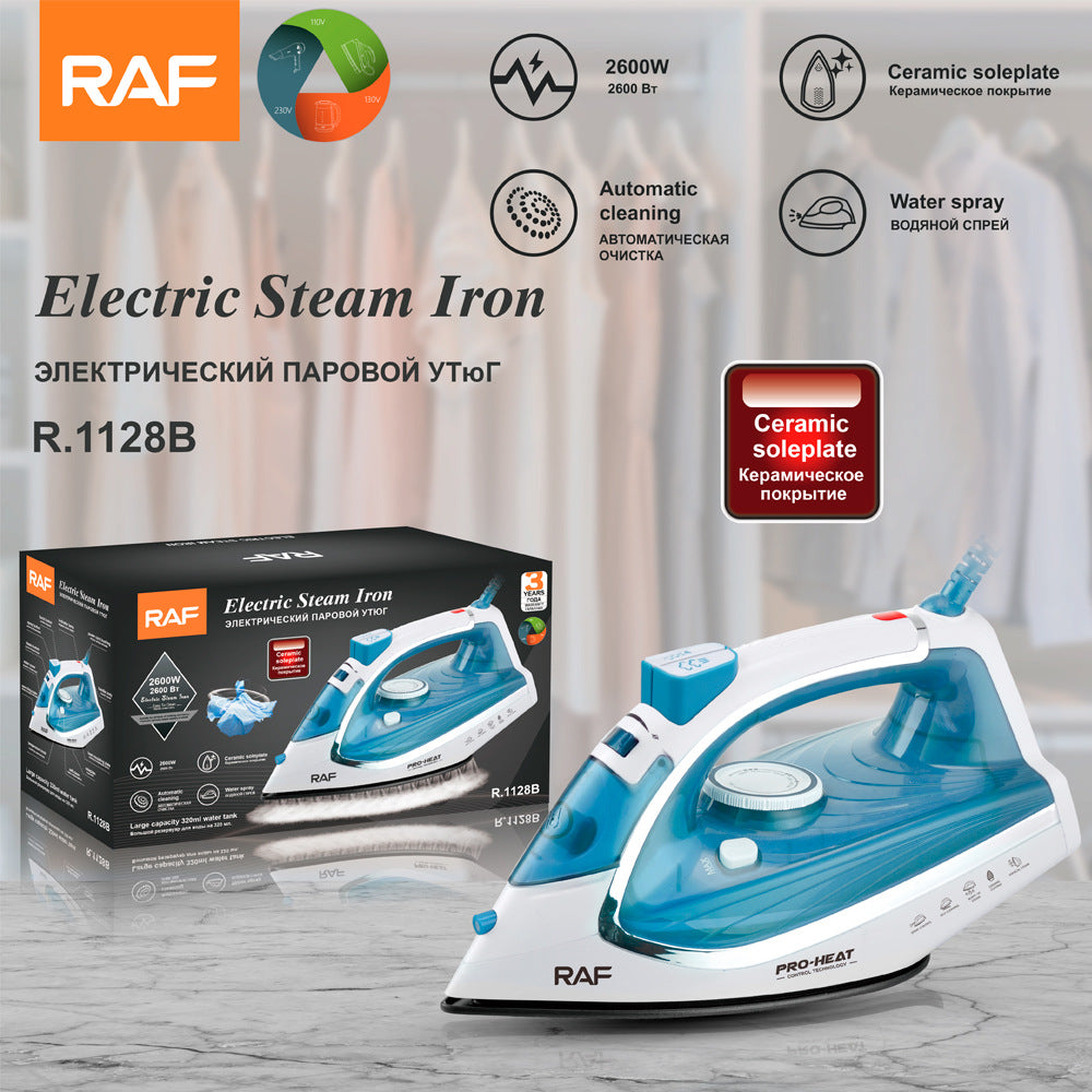 RAF European Standard Electric Iron Steam Household Electric Iron Handheld Portable Ironing Machine Multi-Function Three-Speed - 图片 11