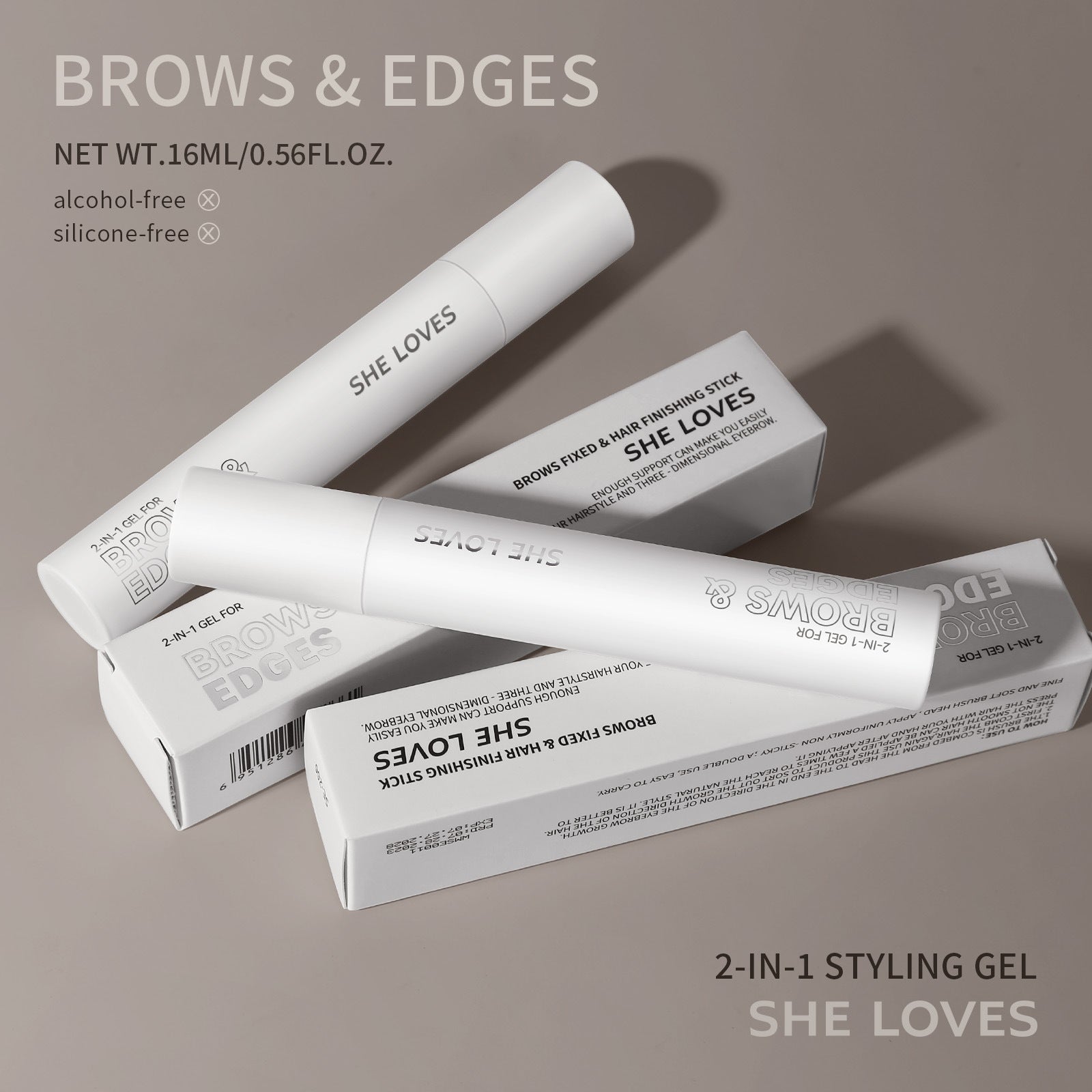 Eyebrow Hair Styling Stick brows & hair styling Silicone-free Alcohol Quick-Dry Long-Lasting Setting - 图片 16