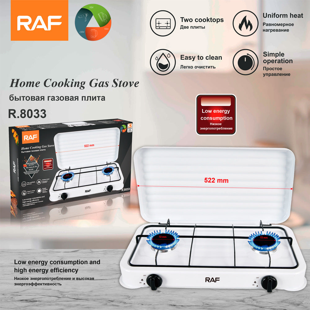 RAF European Standard Double Burner Gas Stove Small Household Appliance Multifunctional Household Small Electric Stove Wholesale R.8033 - 图片 12