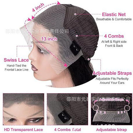 Best seller in europe and america99j Chemical Fiber Wig13*4 body wave front lace fiber hairpiec - 图片 4