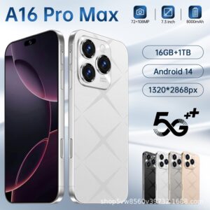 Hot Sale A16ProMax Android Intelligence5G Mobile Phone16+1T Factory Direct Sales Mobile Phones