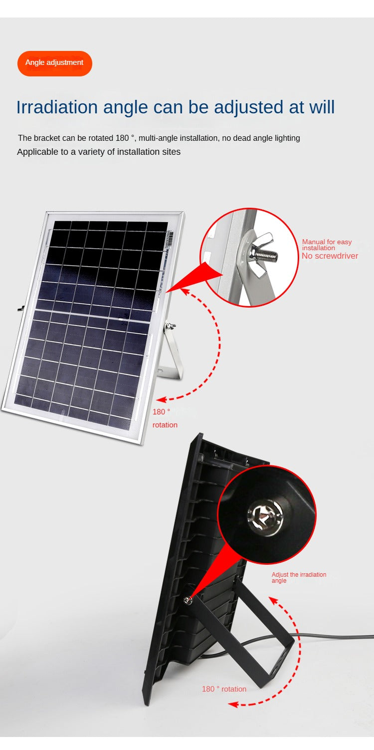 Outdoor Waterproof Ip65 Wholesale Backyard Factory Workshop Searchlight Outdoor Lighting Solar Floodlight - 图片 14